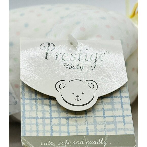 Prestige Baby Brown Bear Footie Pajamas Rattle Pastel Polka Dots Tags 11 inch - Picture 7 of 10